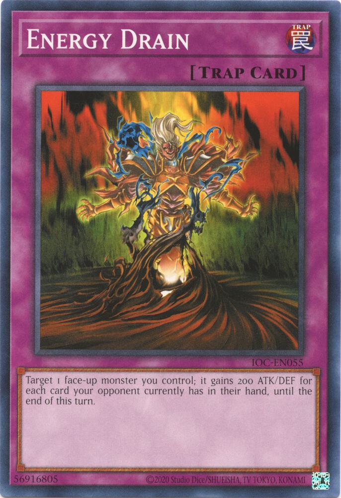 Energy Drain IOC-EN055 card from Invasion of Chaos (25th Anniversary Edition)
