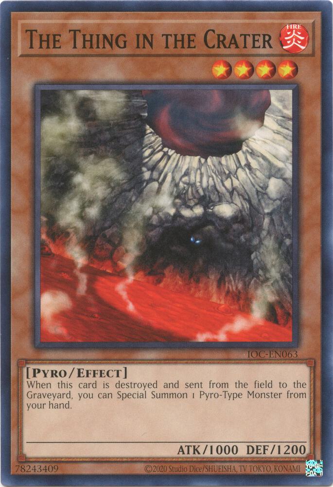 The Thing in the Crater IOC-EN063 card from Invasion of Chaos (25th Anniversary Edition)