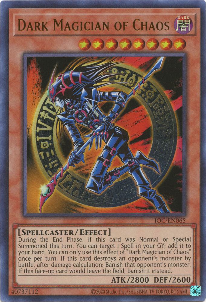 Dark Magician of Chaos IOC-EN065 card from Invasion of Chaos (25th Anniversary Edition)