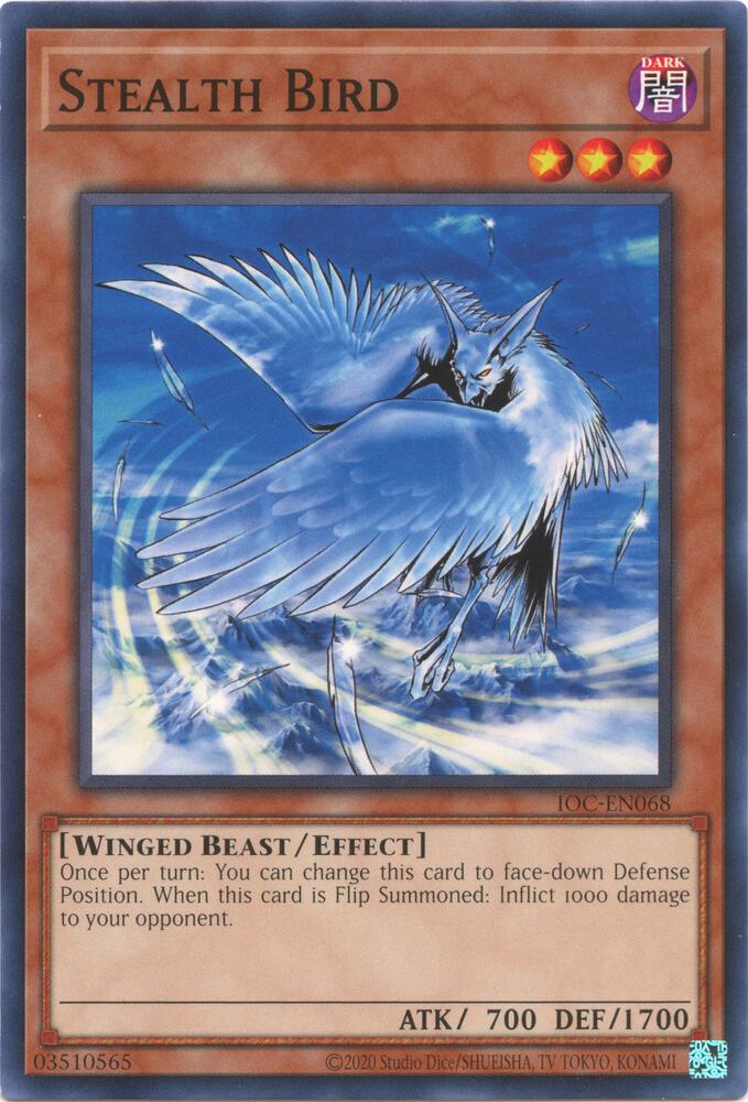 Stealth Bird IOC-EN068 card from Invasion of Chaos (25th Anniversary Edition)