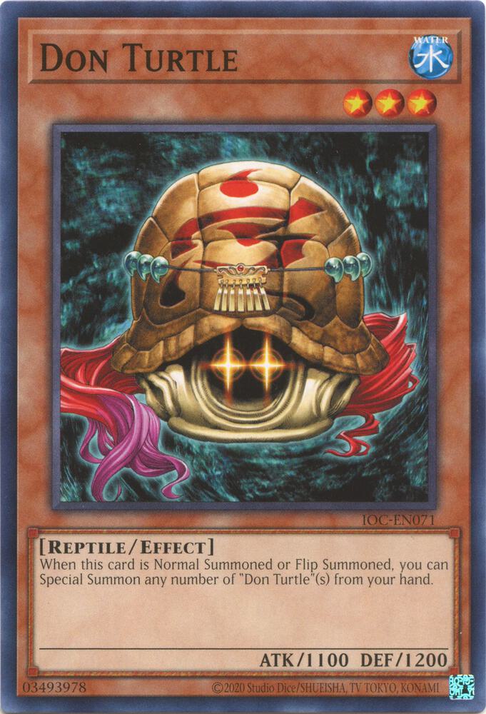 Don Turtle IOC-EN071 card from Invasion of Chaos (25th Anniversary Edition)