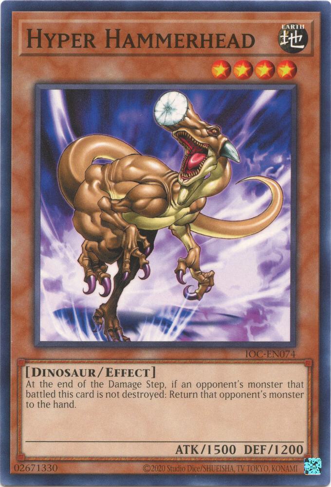 Hyper Hammerhead IOC-EN074 card from Invasion of Chaos (25th Anniversary Edition)