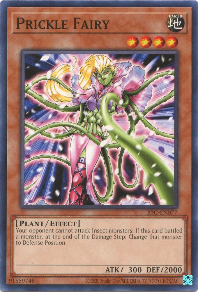Prickle Fairy IOC-EN077 card from Invasion of Chaos (25th Anniversary Edition)