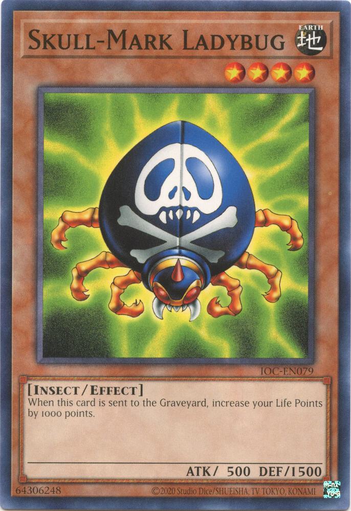 Skull-Mark Ladybug IOC-EN079 card from Invasion of Chaos (25th Anniversary Edition)