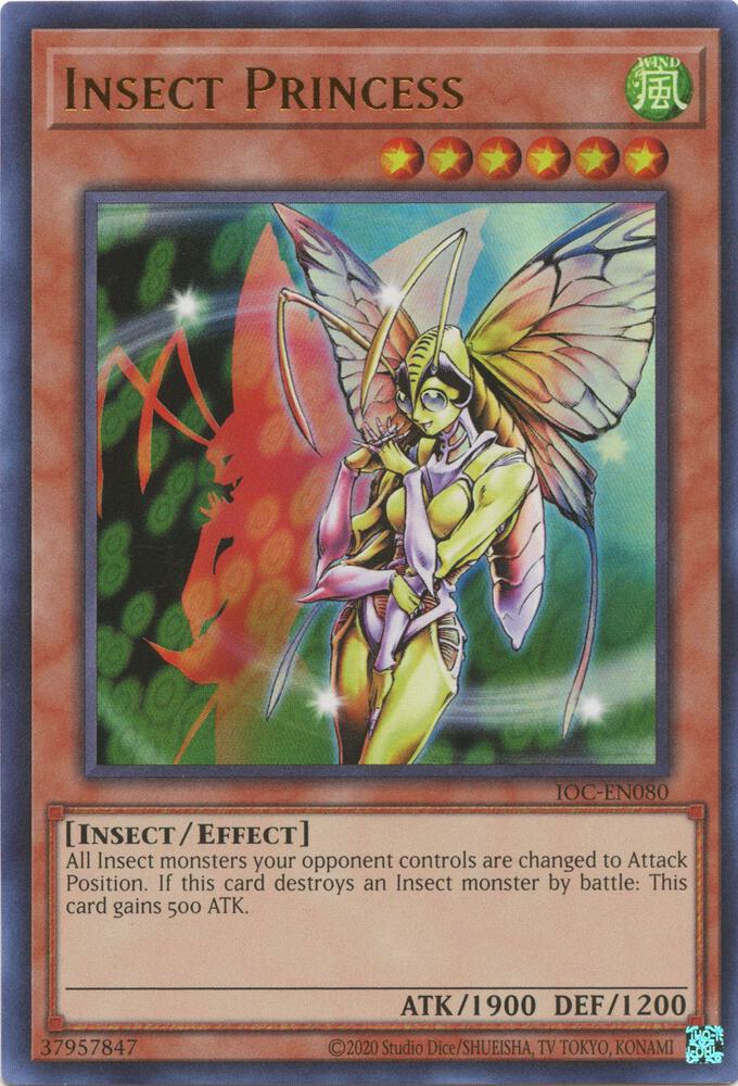 Insect Princess IOC-EN080 card from Invasion of Chaos (25th Anniversary Edition)