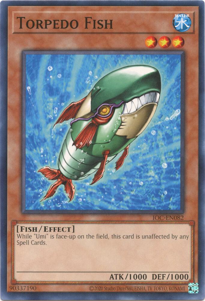Torpedo Fish IOC-EN082 card from Invasion of Chaos (25th Anniversary Edition)