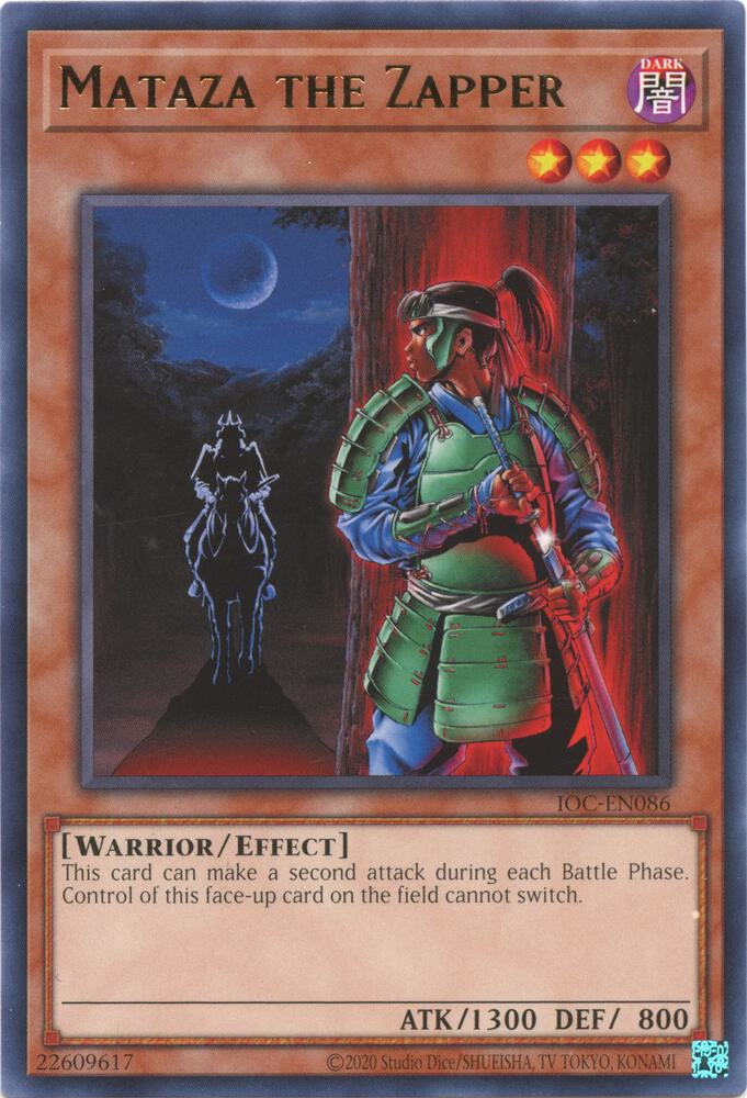 Mataza the Zapper IOC-EN086 card from Invasion of Chaos (25th Anniversary Edition)