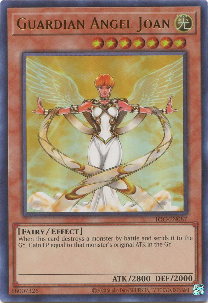 Guardian Angel Joan IOC-EN087 card from Invasion of Chaos (25th Anniversary Edition)
