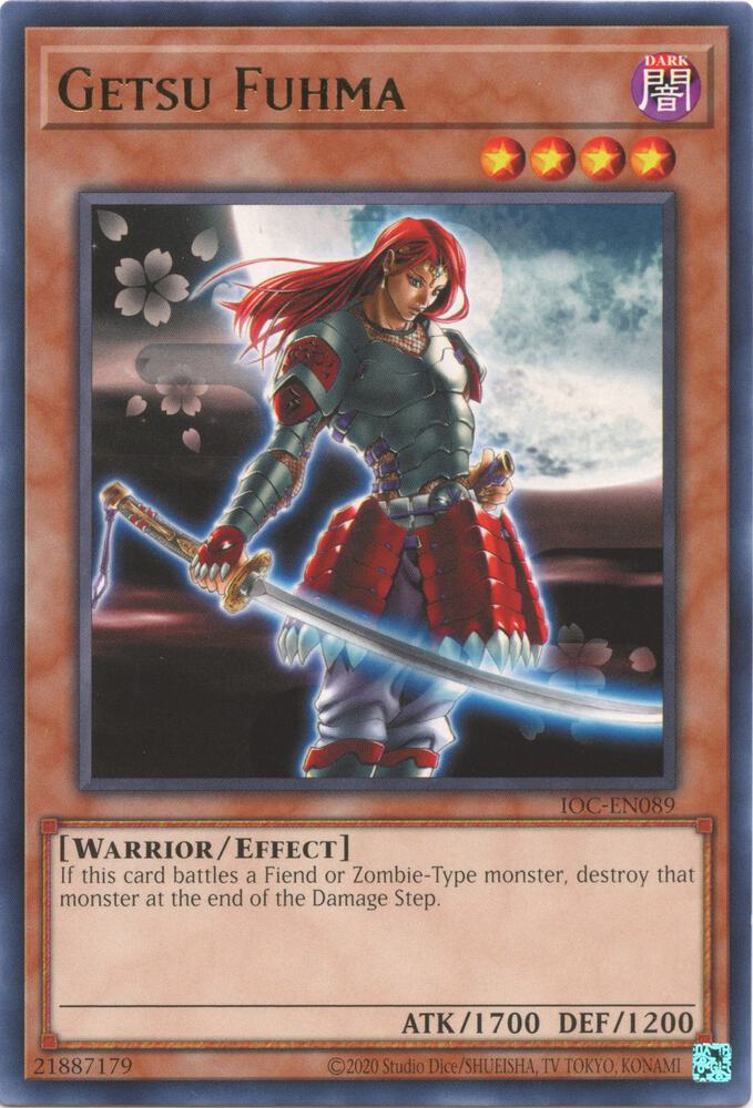 Getsu Fuhma IOC-EN089 card from Invasion of Chaos (25th Anniversary Edition)
