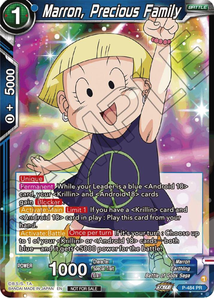 Marron, Precious Family (Zenkai Series Tournament Pack Vol.3) P-484 card from Tournament Promotion Cards