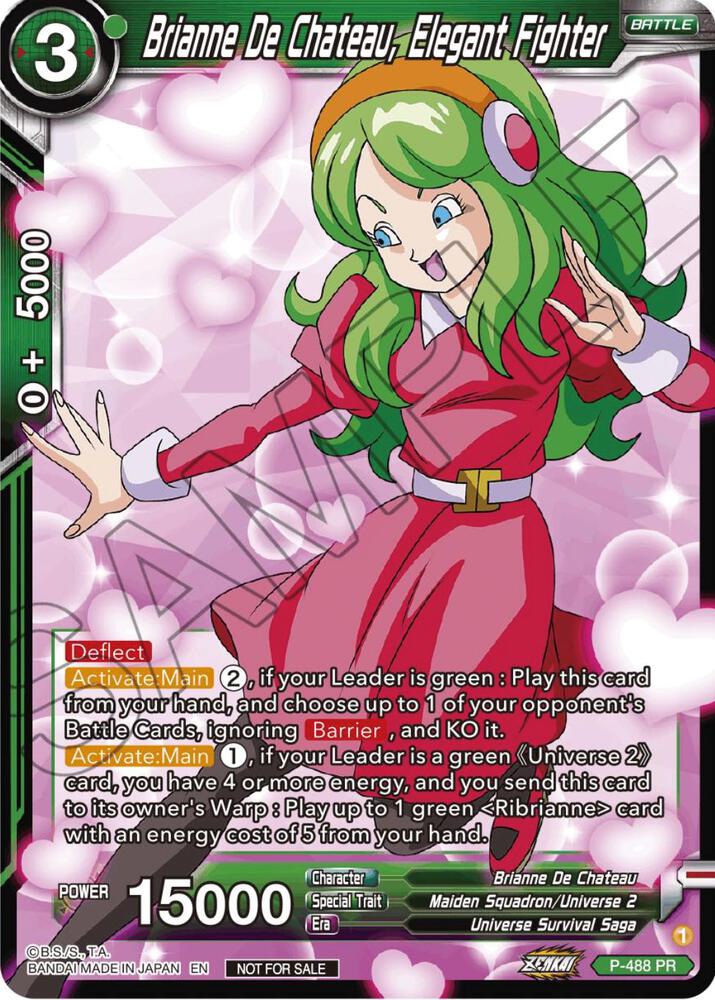 Brianne De Chateau, Elegant Fighter (Zenkai Series Tournament Pack Vol.3) P-488 card from Tournament Promotion Cards