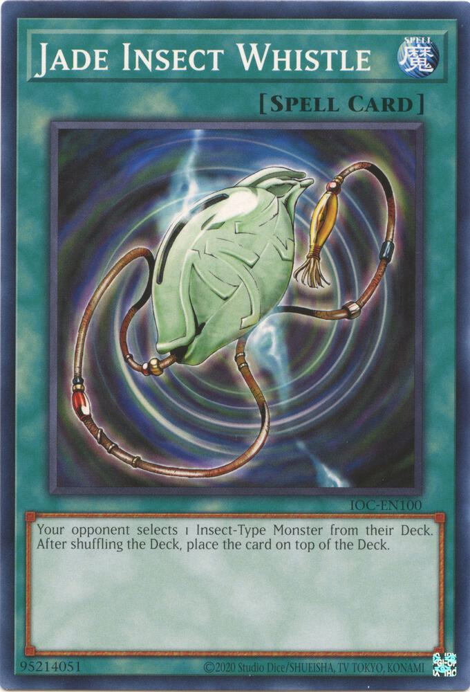 Jade Insect Whistle IOC-EN100 card from Invasion of Chaos (25th Anniversary Edition)