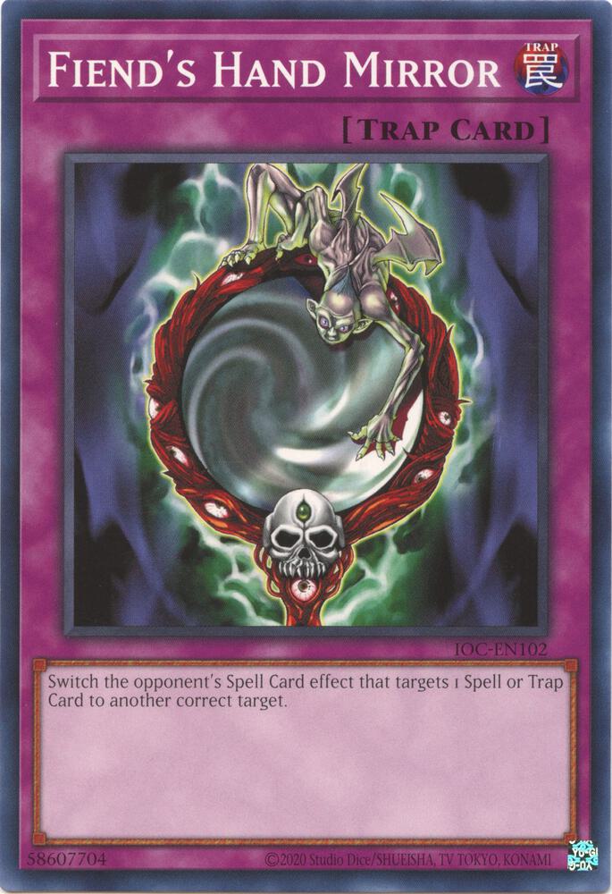 Fiend's Hand Mirror IOC-EN102 card from Invasion of Chaos (25th Anniversary Edition)