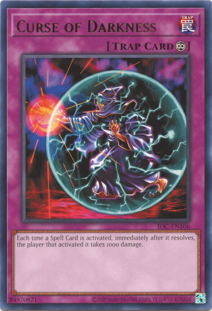 Curse of Darkness IOC-EN106 card from Invasion of Chaos (25th Anniversary Edition)