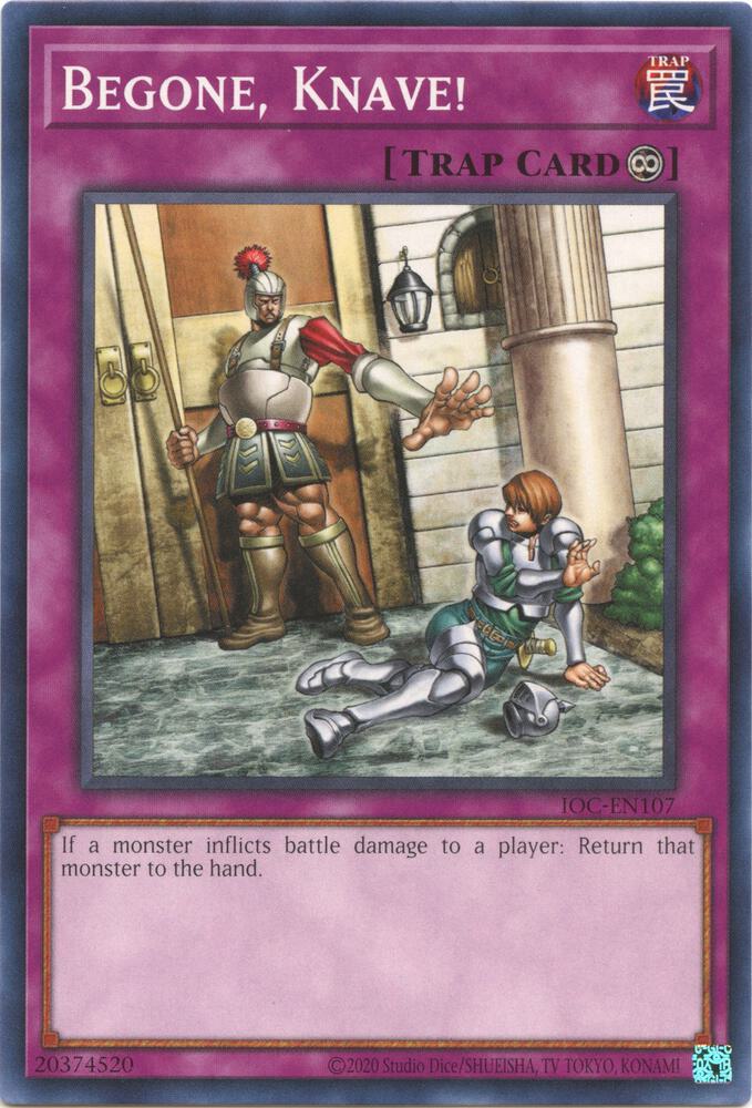 Begone, Knave! IOC-EN107 card from Invasion of Chaos (25th Anniversary Edition)