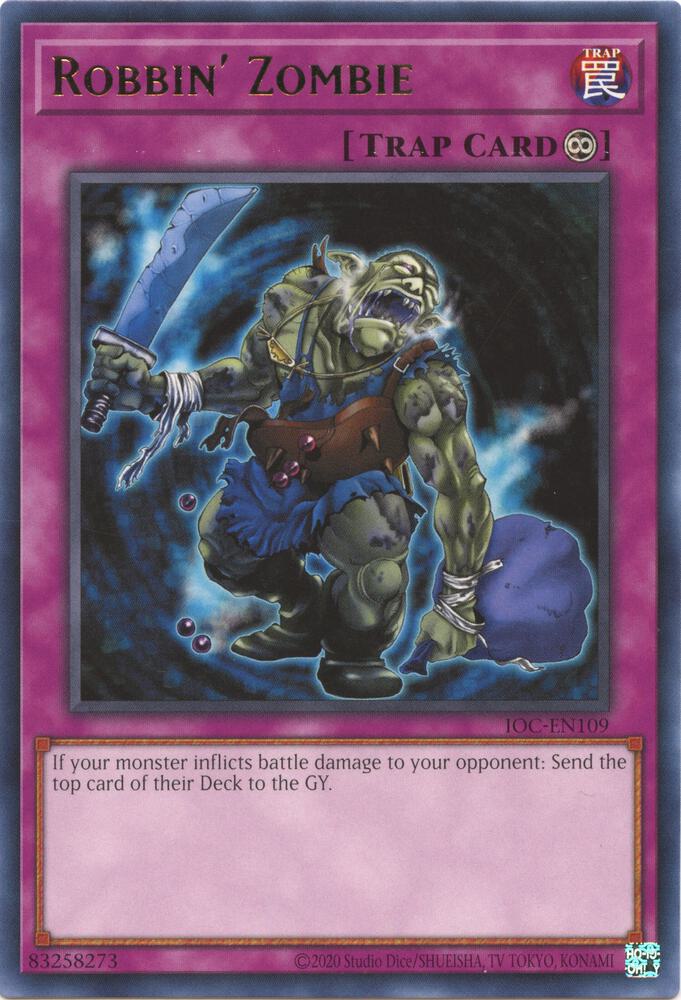 Robbin' Zombie IOC-EN109 card from Invasion of Chaos (25th Anniversary Edition)