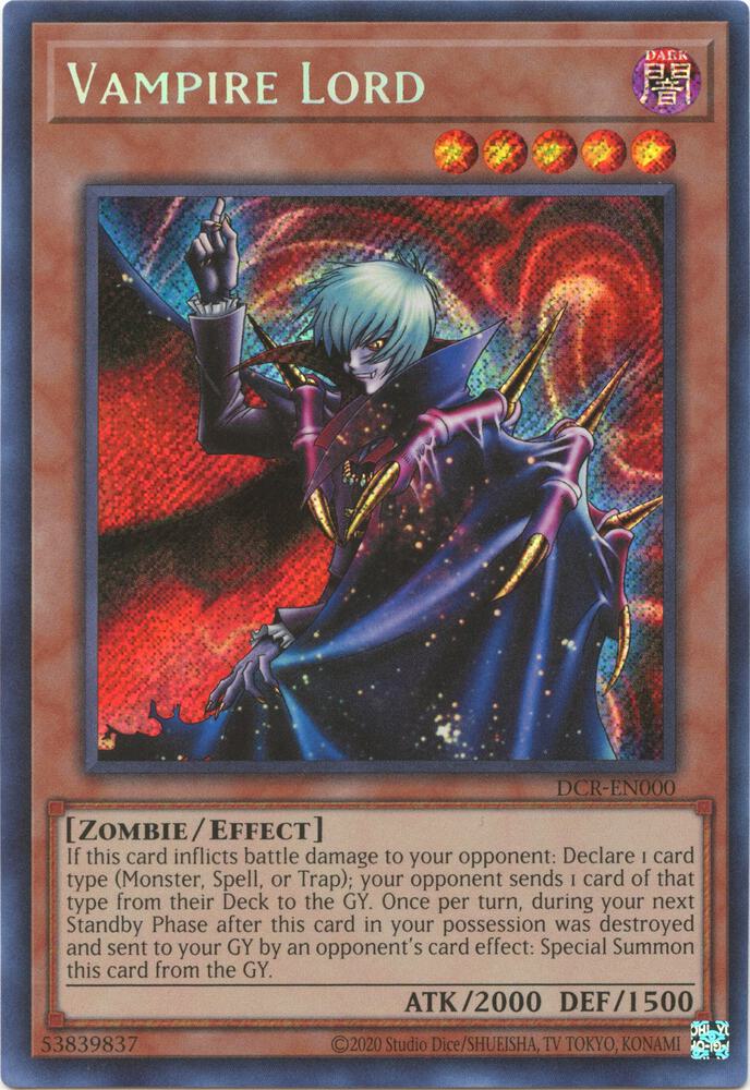 Vampire Lord DCR-EN000 card from Dark Crisis (25th Anniversary Edition)