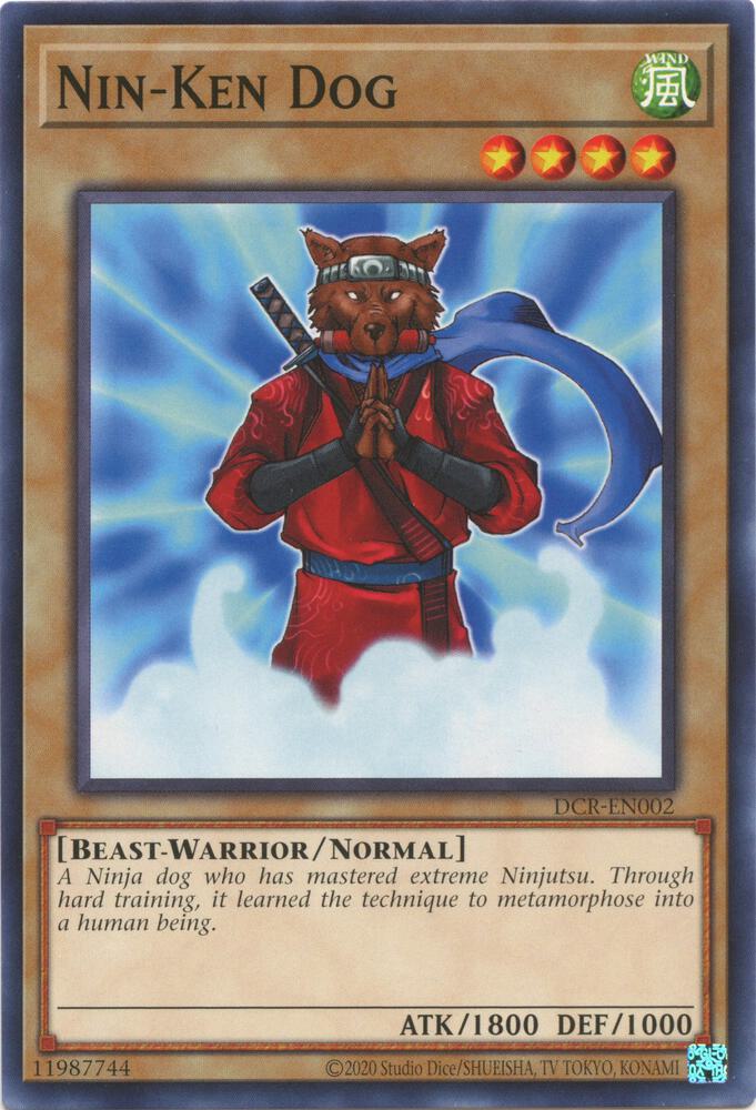Nin-Ken Dog DCR-EN002 card from Dark Crisis (25th Anniversary Edition)