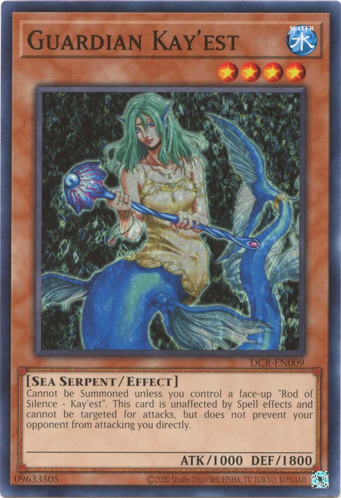 Guardian Kay'est DCR-EN009 card from Dark Crisis (25th Anniversary Edition)