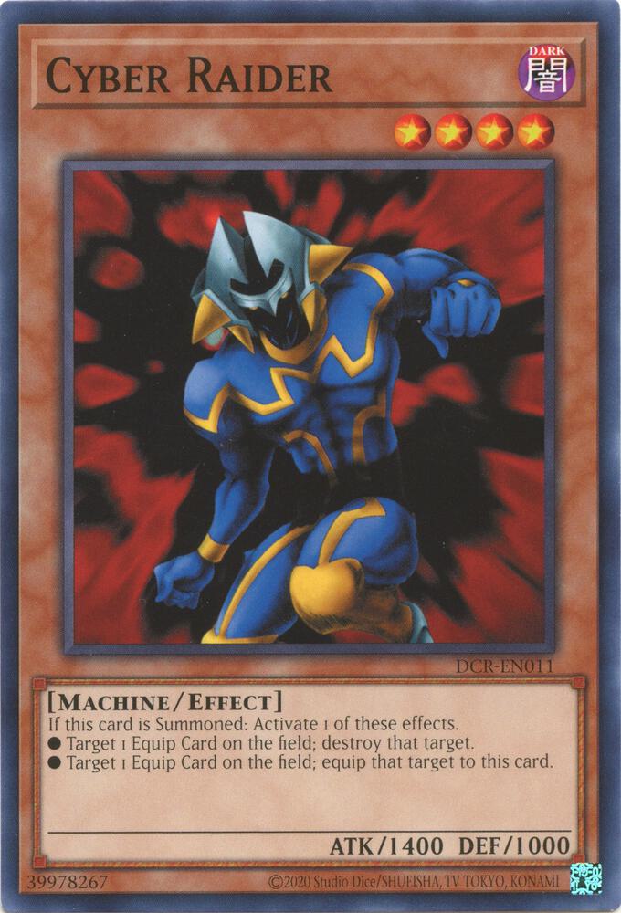 Cyber Raider DCR-EN011 card from Dark Crisis (25th Anniversary Edition)
