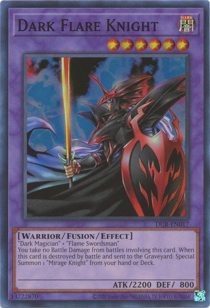 Dark Flare Knight DCR-EN017 card from Dark Crisis (25th Anniversary Edition)