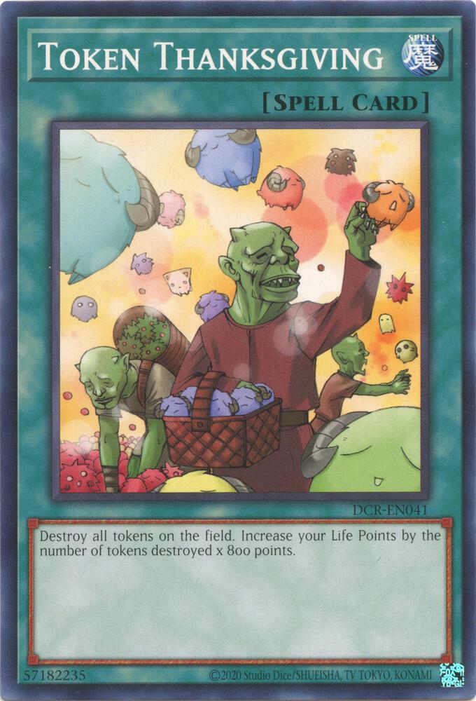 Token Thanksgiving DCR-EN041 card from Dark Crisis (25th Anniversary Edition)