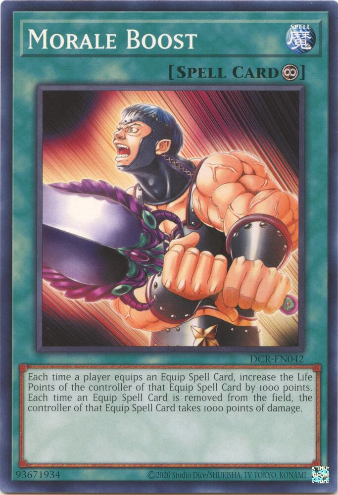 Morale Boost DCR-EN042 card from Dark Crisis (25th Anniversary Edition)