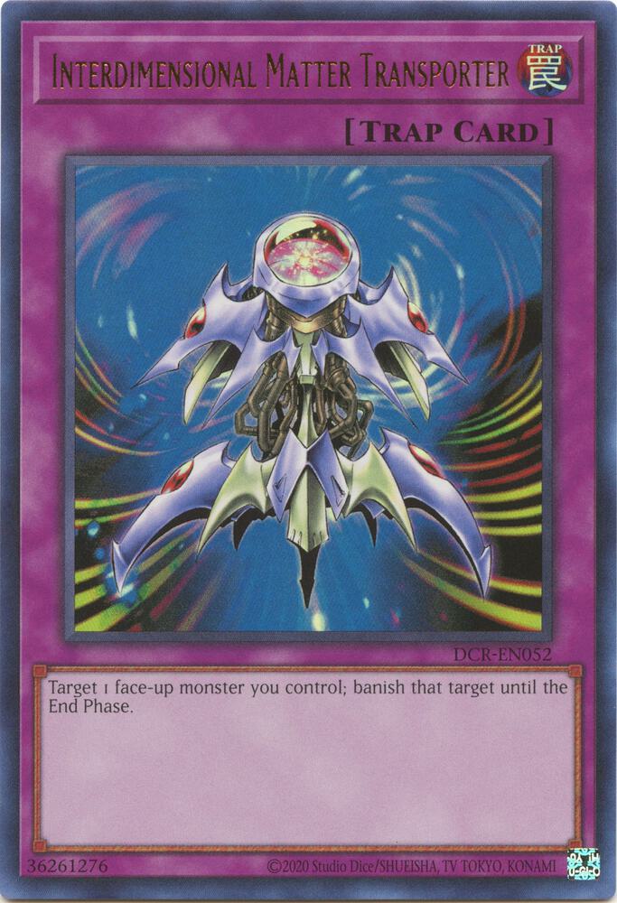 Interdimensional Matter Transporter DCR-EN052 card from Dark Crisis (25th Anniversary Edition)