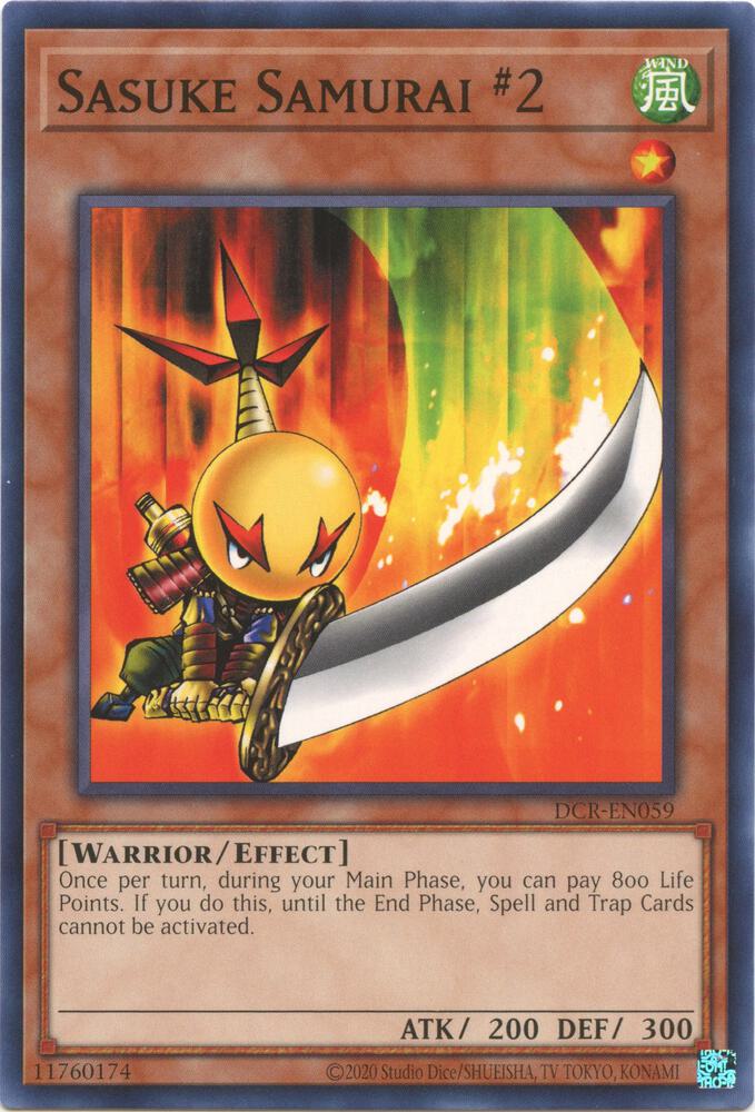 Sasuke Samurai #2 DCR-EN059 card from Dark Crisis (25th Anniversary Edition)