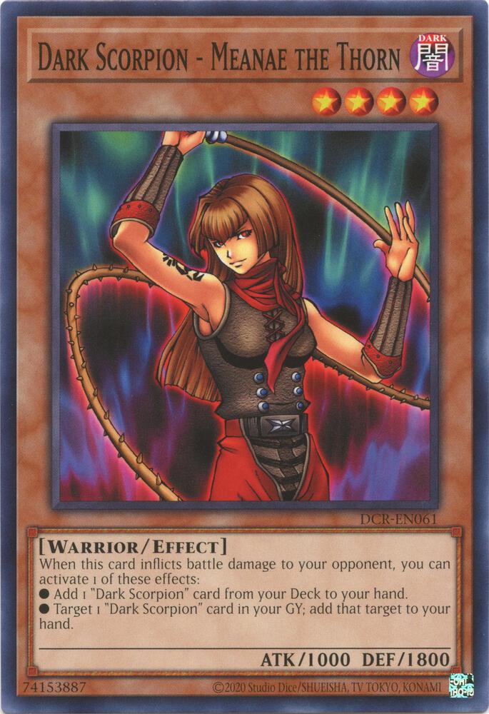 Dark Scorpion - Meanae the Thorn DCR-EN061 card from Dark Crisis (25th Anniversary Edition)