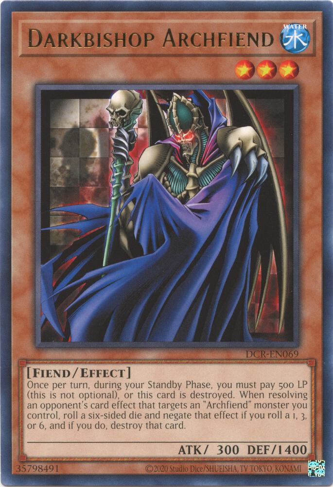 Darkbishop Archfiend DCR-EN069 card from Dark Crisis (25th Anniversary Edition)