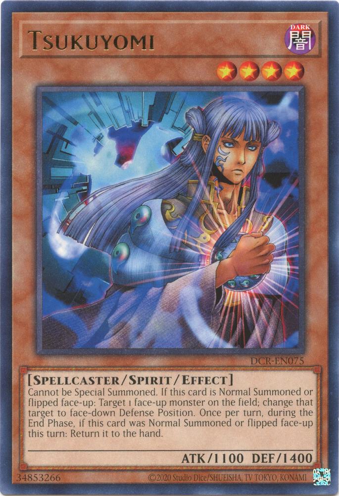 Tsukuyomi DCR-EN075 card from Dark Crisis (25th Anniversary Edition)