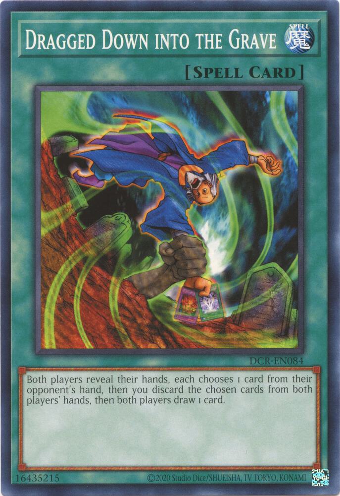 Dragged Down into the Grave DCR-EN084 card from Dark Crisis (25th Anniversary Edition)