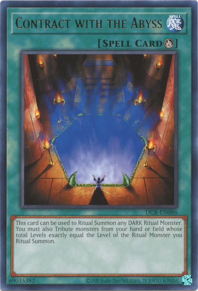 Contract with the Abyss DCR-EN086 card from Dark Crisis (25th Anniversary Edition)