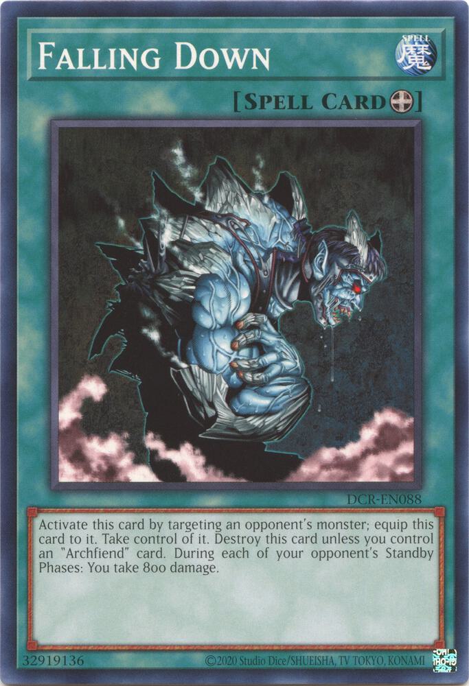 Falling Down DCR-EN088 card from Dark Crisis (25th Anniversary Edition)