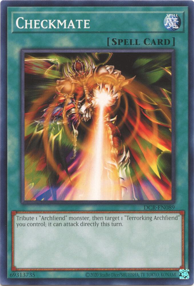 Checkmate DCR-EN089 card from Dark Crisis (25th Anniversary Edition)