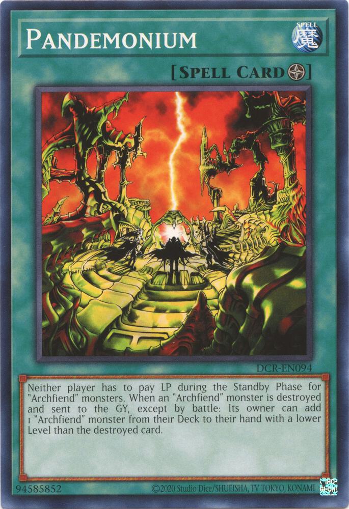 Pandemonium DCR-EN094 card from Dark Crisis (25th Anniversary Edition)