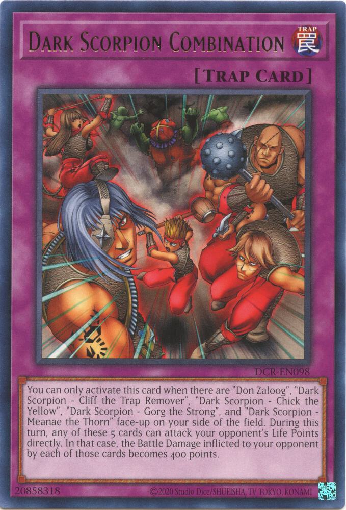 Dark Scorpion Combination DCR-EN098 card from Dark Crisis (25th Anniversary Edition)