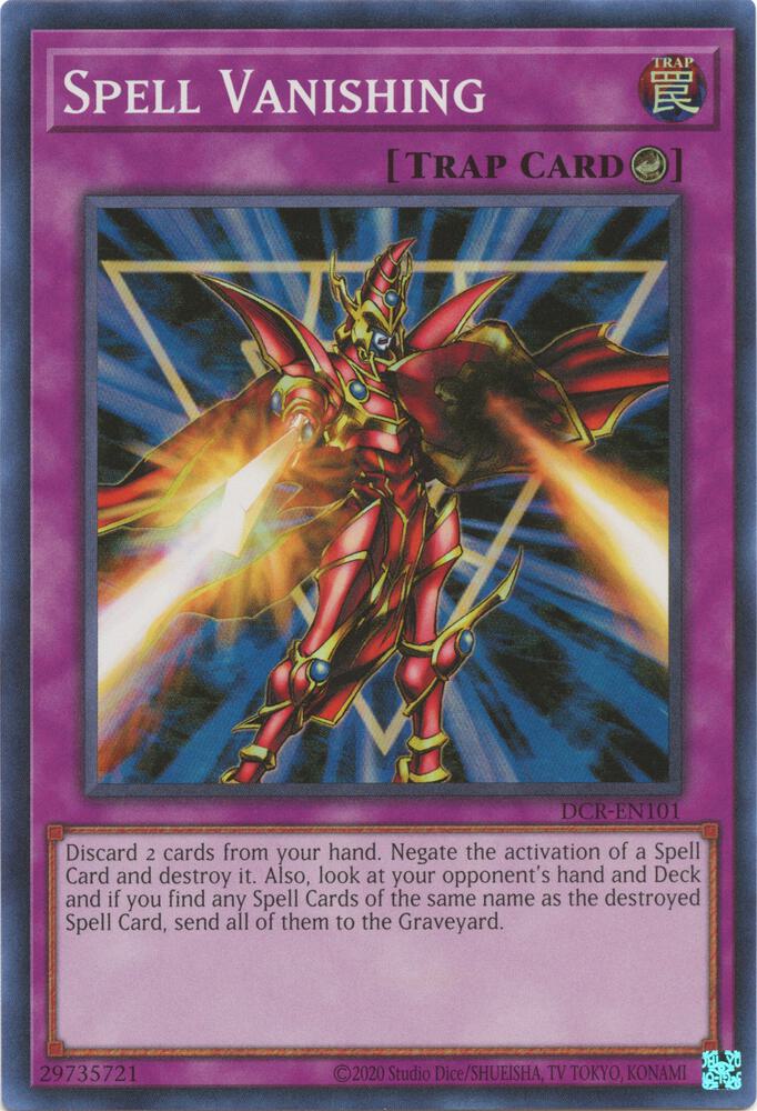 Spell Vanishing DCR-EN101 card from Dark Crisis (25th Anniversary Edition)