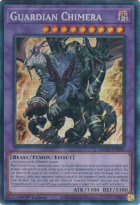 Guardian Chimera (CR) MAZE-EN049 card from Maze of Memories