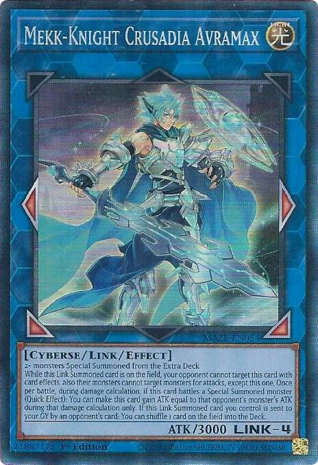 Mekk-Knight Crusadia Avramax (CR) MAZE-EN054 card from Maze of Memories