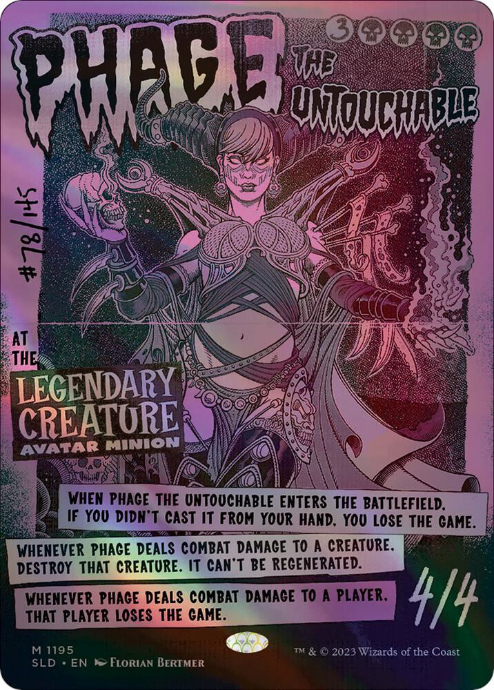 Phage the Untouchable 1195 card from Secret Lair Drop Series