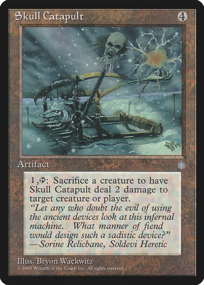 Skull Catapult card from Ice Age