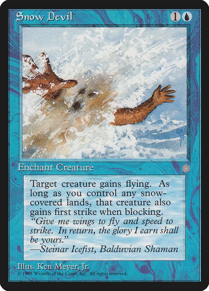 Snow Devil card from Ice Age