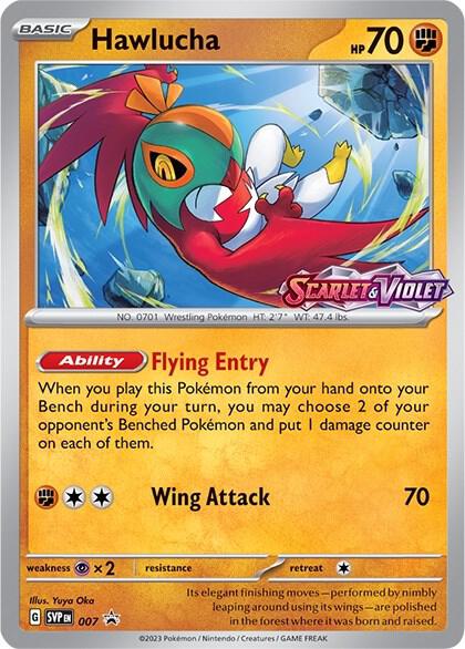 Hawlucha (Prerelease) 007 card from SV: Scarlet & Violet Promo Cards