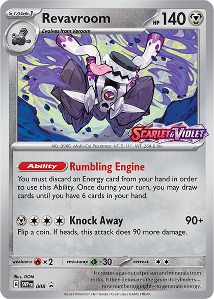 Revavroom (Prerelease) 008 card from SV: Scarlet & Violet Promo Cards