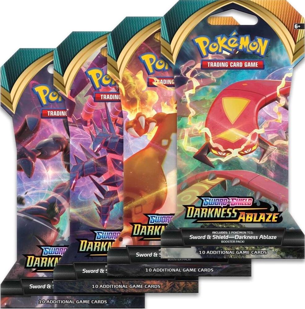 Darkness Ablaze Sleeved Booster Pack Art Bundle [Set of 4] card from SWSH03: Darkness Ablaze