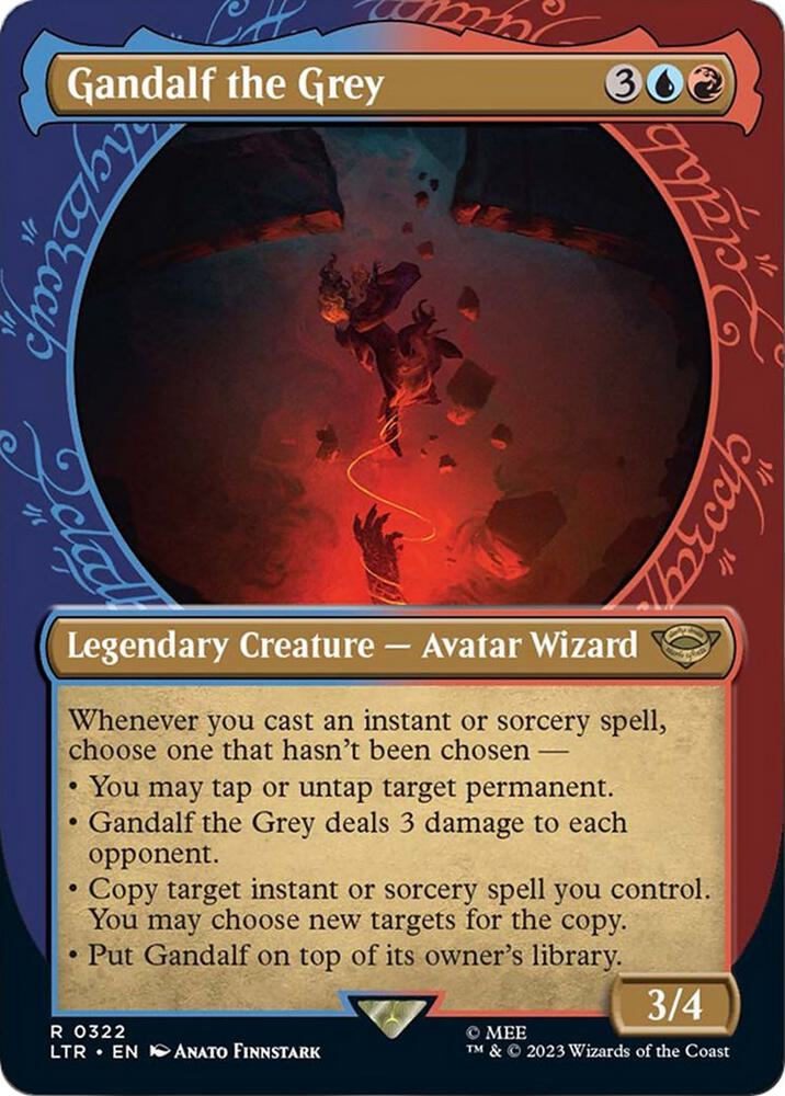Gandalf the Grey (Showcase) 322 card from Universes Beyond: The Lord of the Rings: Tales of Middle-earth