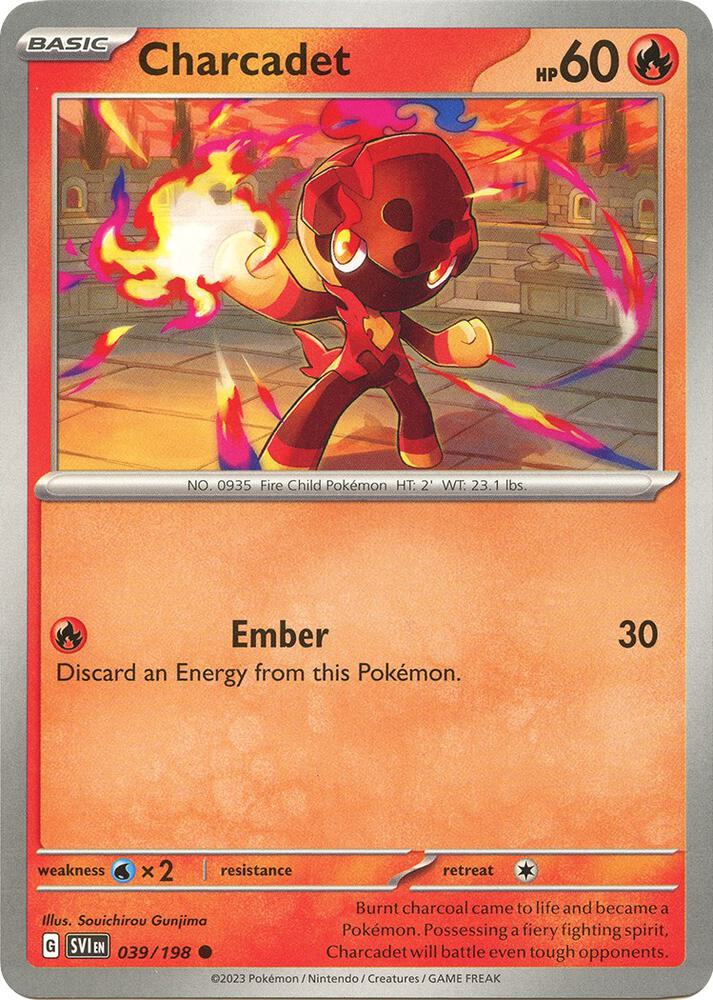 Charcadet 039/198 card from SV01: Scarlet & Violet Base Set