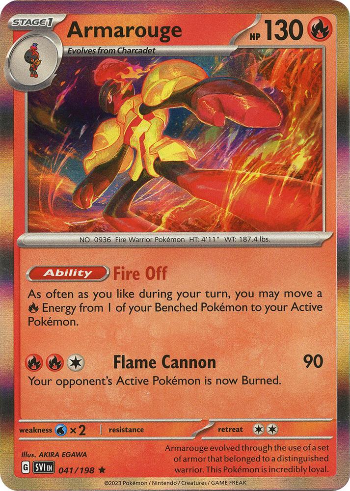 Armarouge 041/198 card from SV01: Scarlet & Violet Base Set